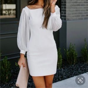 Never worn, white bodycon dress
